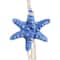 Starfish Handmade Home Wall Decor with White Hanging Rope & Seashell Accents